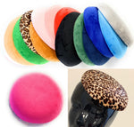Caprilite Quality Round Velvet Sinamay Fascinator Base Pillbox Hat DIY Material Make Millinery Supplies Wholesale