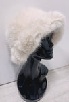 Faux Fur Winter Bucket Hat - Ivory / Off White