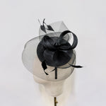 Sophisticated All-Black Fascinator