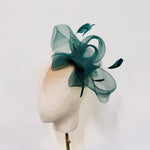 Elegant Dark Green Crinoline Mesh Fascinator