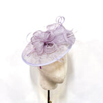 Lilac Sinamay Disc Fascinator