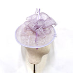 Lilac Sinamay Disc Fascinator