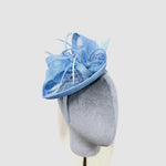 Baby Blue Teardrop Disc Fascinator