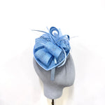 Baby Blue Teardrop Disc Fascinator