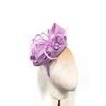 Lilac Teardrop Disc Fascinator