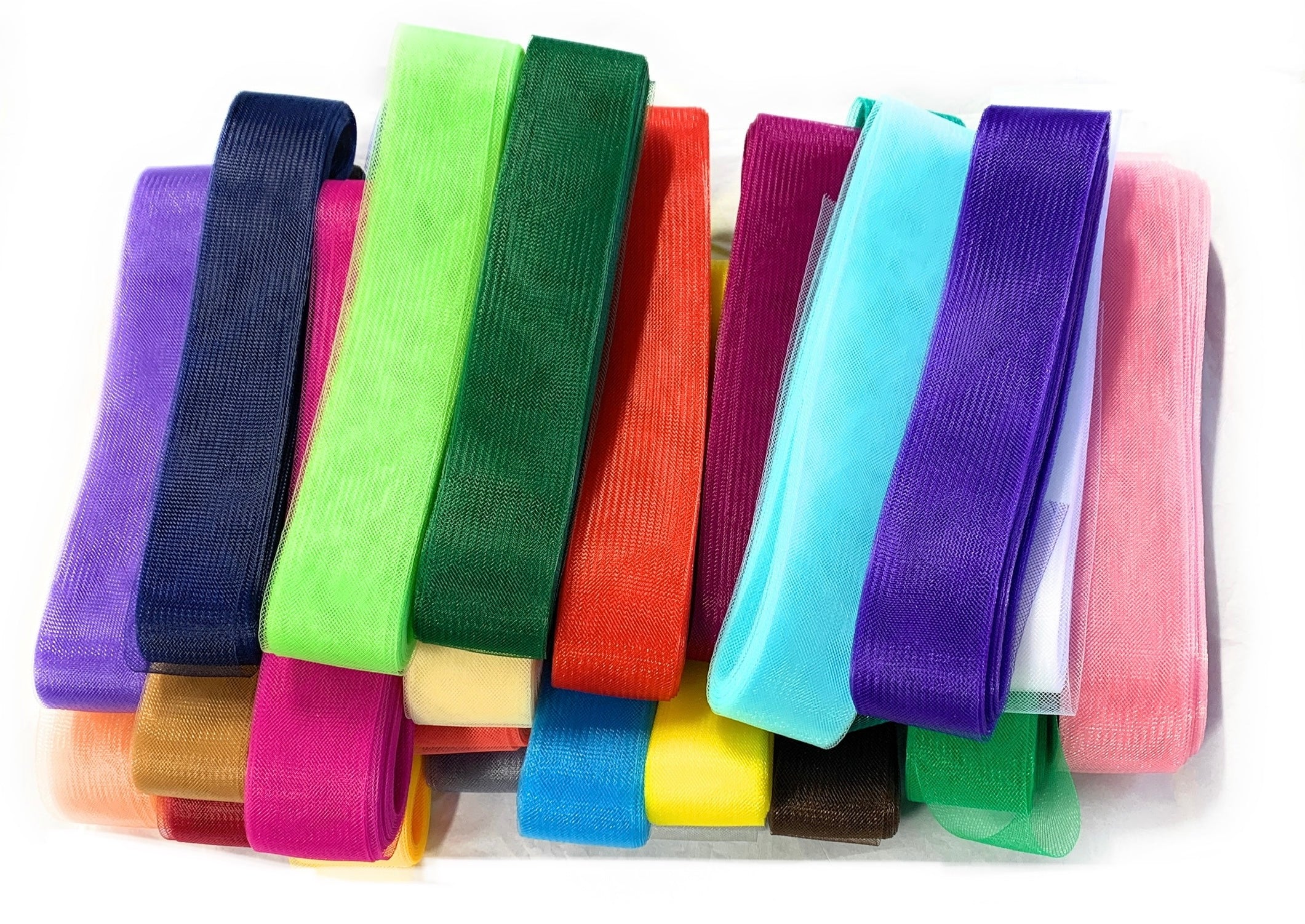 Barig Ribbons Caprilite UK Online | 20m Polyester Stiff Horsehair Braid Mesh Ribbons ...