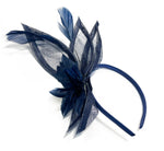 Navy Headband Wedding Fascinator Alice band Royal Ascot Ladies Day Races