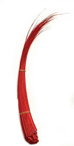 1 x Long Stripped Ostrich Quill Spine Feather for Millinery – 45–55cm