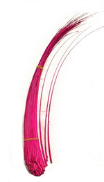 1 x Long Stripped Ostrich Quill Spine Feather for Millinery – 45–55cm