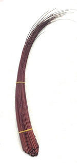 1 x Long Stripped Ostrich Quill Spine Feather for Millinery – 45–55cm