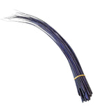 1 x Long Stripped Ostrich Quill Spine Feather for Millinery – 45–55cm