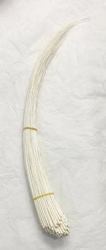 1 x Long Stripped Ostrich Quill Spine Feather for Millinery – 45–55cm