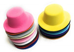 Ensemble de 4 x Mini chapeau rond, chapeau fascinateur en feutre, fournitures de Base, vente en gros