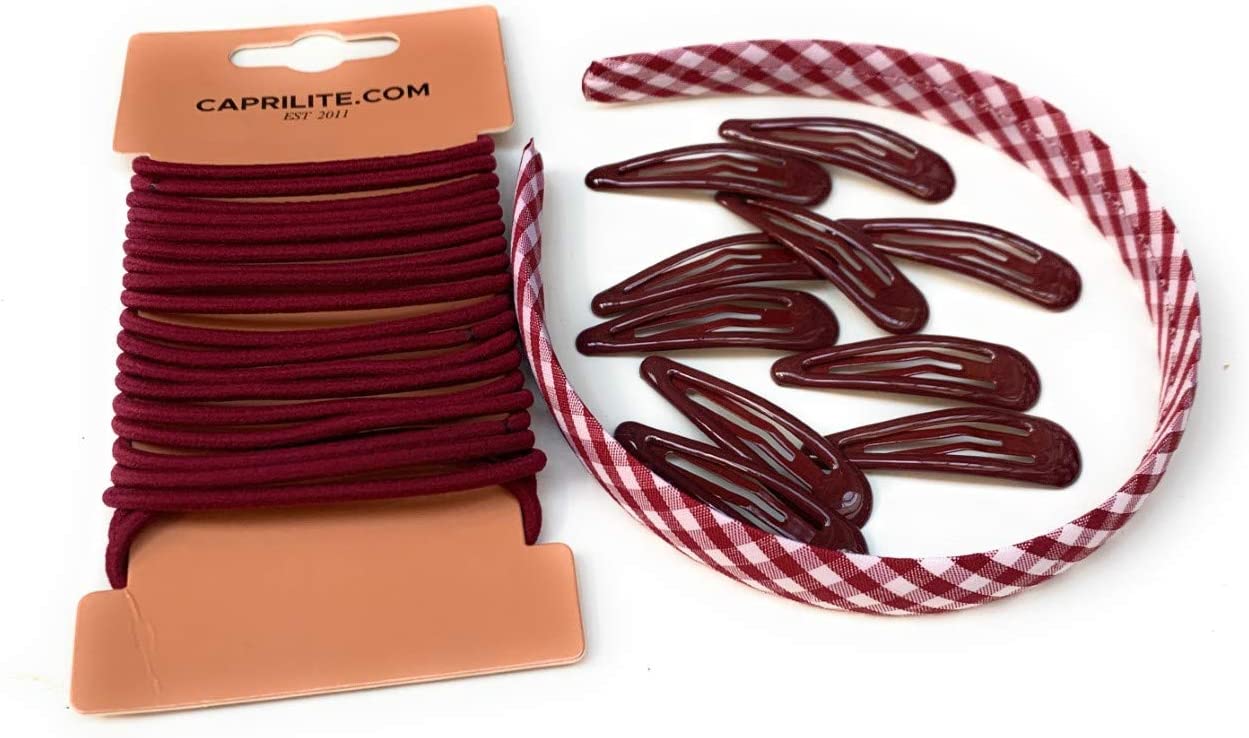 Caprilite UK Online Burgundy Mega Girls School Hair Accessories caprilite-uk-online-burgundy-mega-girls-school-hair-accessories