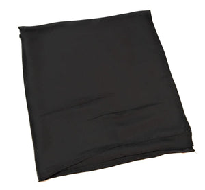 Plain Black  Scarf Thin and Silky for Summer and Spring