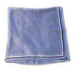 Cornflower Blue Polka Dot Womens Scarf Thin Silky for Summer and Spring