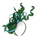 Caprilite Vert et Turquoise Clair Mariage Tourbillon Fascinator Bandeau Alice Band Ascot Races Loop Net