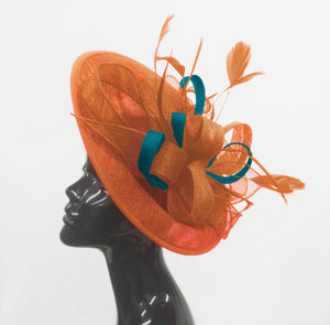 Orange wedding hats uk store