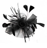 Black Butterfly Fascinator on Comb Headband or Clip