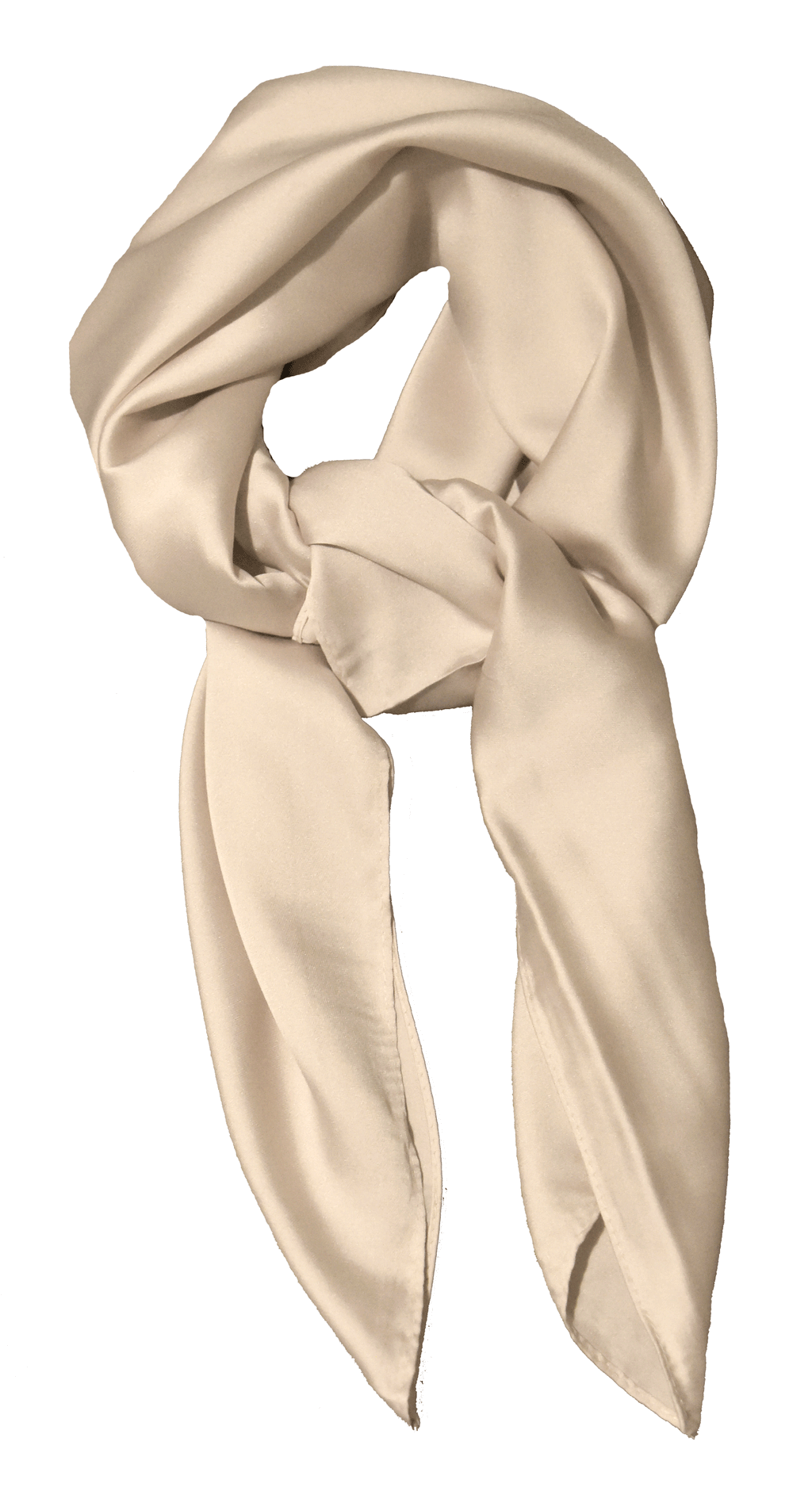 Plain Scarlet Cream Ivory Scarf Thin and Silky for Summer and Spring