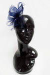 Navy Butterfly Clip Fascinator Weddings Ascot Hatinator Races