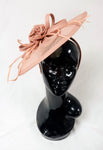 Dusty Pink Half Moon Base Fascinator Weddings Ascot Hatinator Races