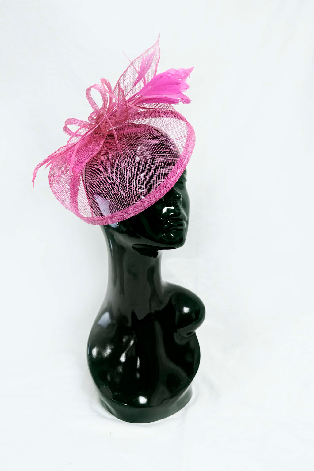 Fuchsia Sinamay Fascinator Weddings Ascot Hatinator Races