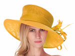Caprilite Large Ladies Occasion Hats for Weddings Brim Top
