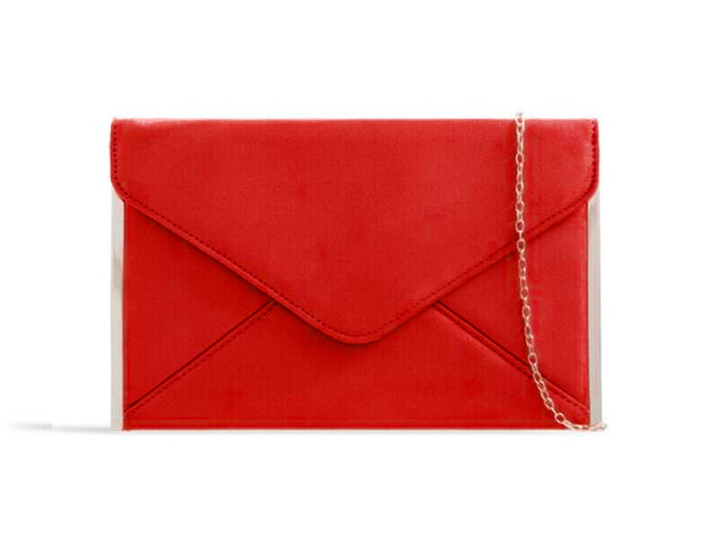 Caprilite Ladies Red Velvet Clutch Bag for Ascot Handbag Derby Races