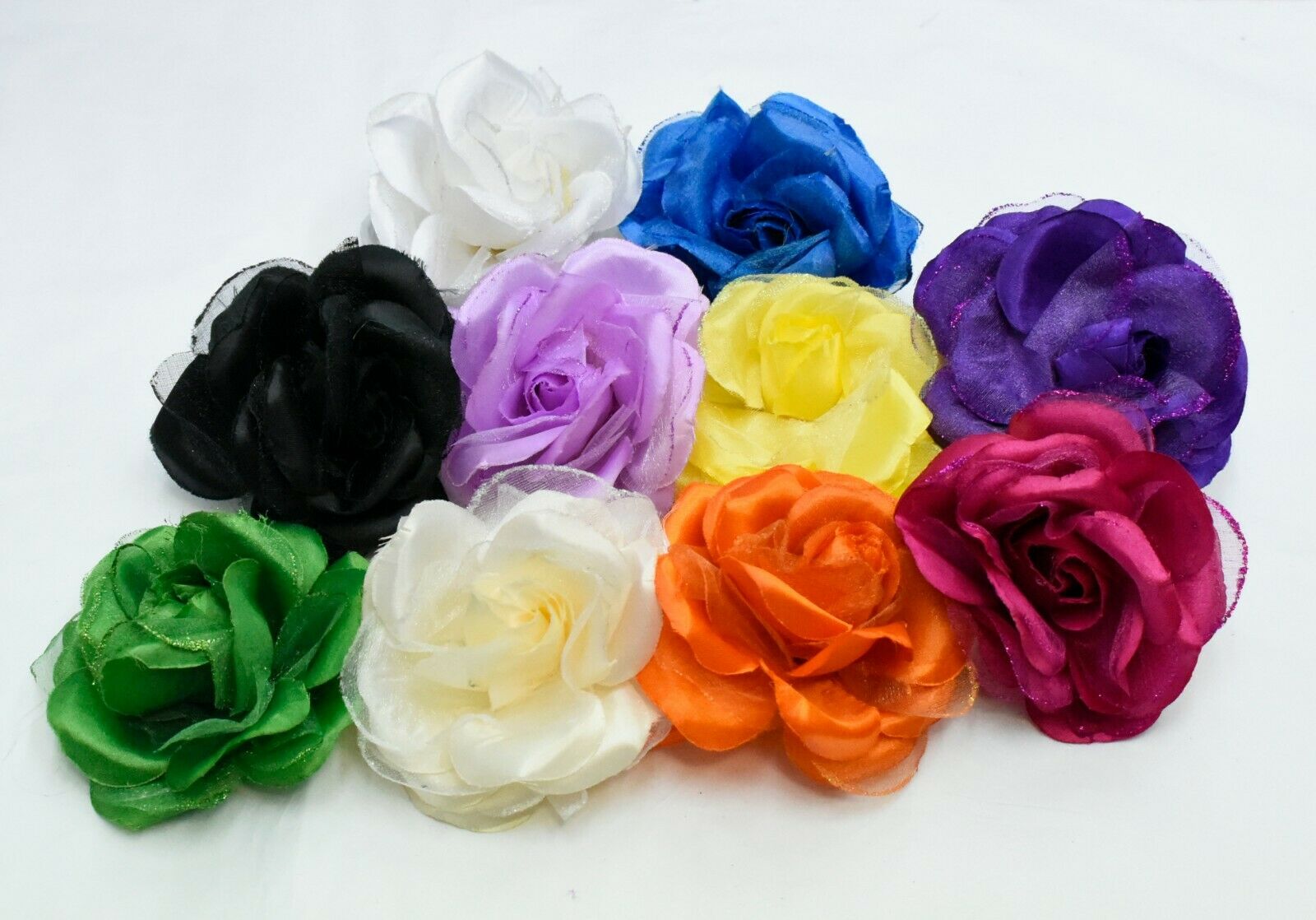 x Rose Millinery Flower for Hats Fascinators 10cm Trimmings Embellishments