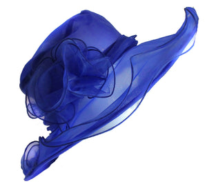 Grand chapeau fascinator organza Brin Hatinator