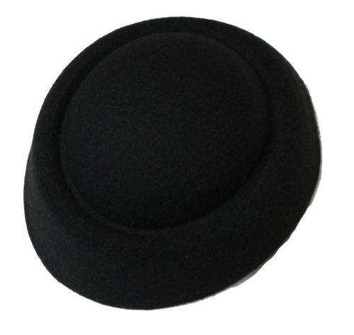 Caprilite Black Fascinator Hat Pill Box Hatinator UK Wedding Ascot Races Clip Felt