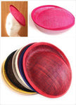 Caprilite Caprilite 20cm Round Sinamay Dipped Fascinator Base Hat Millinery DIY Supply Wholesale UK