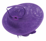Caprilite Big Saucer Sinamay Lavender Purple & Dusty Pink Mixed Colour Fascinator On Headband