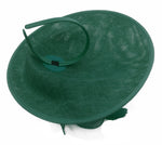 Caprilite Big Saucer Sinamay Green & Grey Mixed Colour Fascinator On Headband