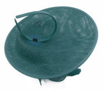 Caprilite Big Saucer Sinamay Teal Turquoise & Baby Pink Mixed Colour Fascinator On Headband