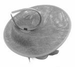 Caprilite Big Saucer Sinamay Silver Grey & Black Mixed Colour Fascinator On Headband