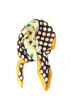 Pineapple Polka Dots Silky Thin Summer Spring