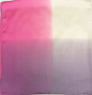 70cm x 70cm Pink, Cream, Lilac Tie Dye Print Pattern Square Scarf Big Ladies Women Faux Silk Head Neck Thin Bag Charm