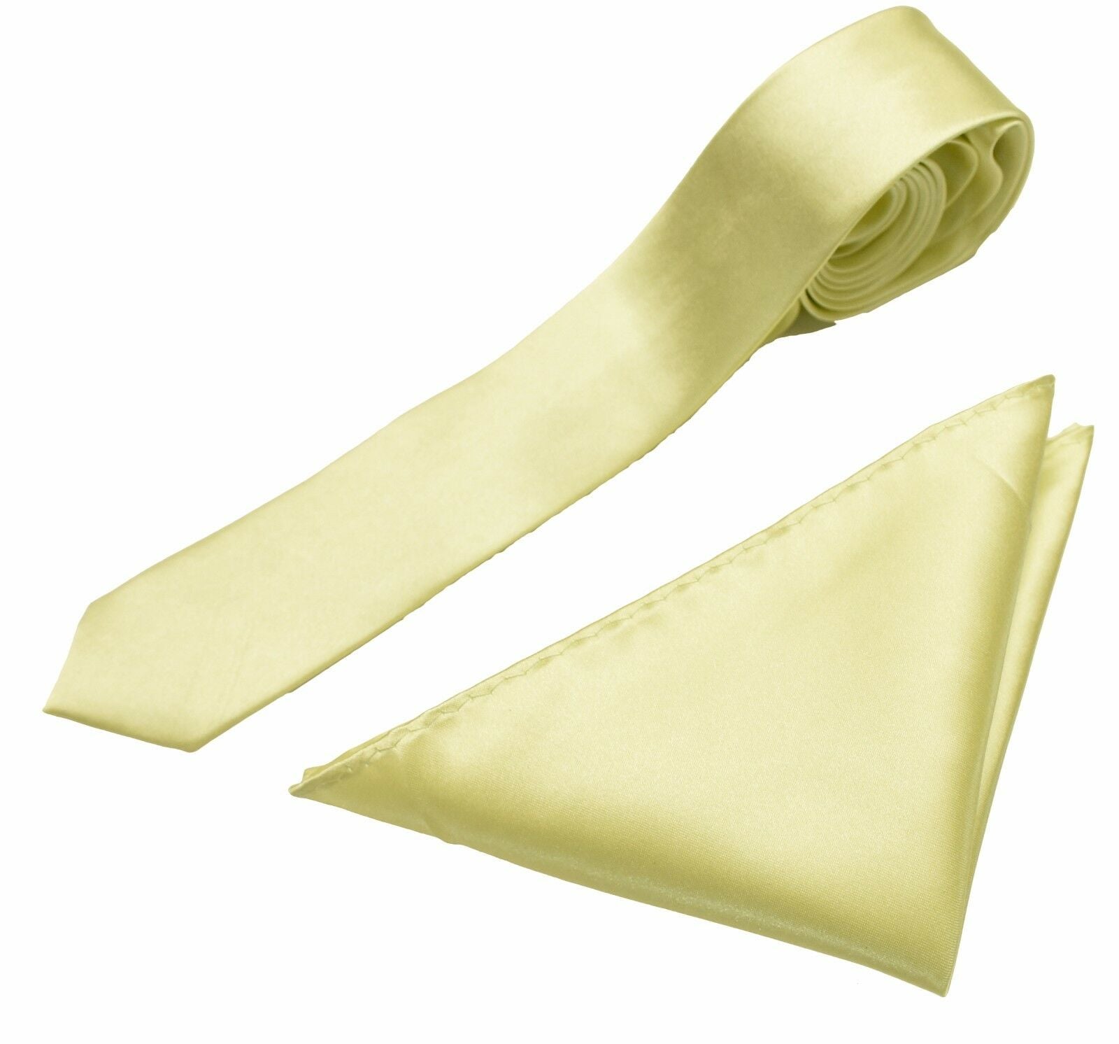 Mens Neck Tie and Pocket Square Handkerchief Set Hanky Wedding Skinny