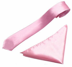 thumbnail image 2 of Men's Neck Tie And Pocket Square Handkerchief Set | Skinny | Wedding Formal | Trimming Shop 2 of 4