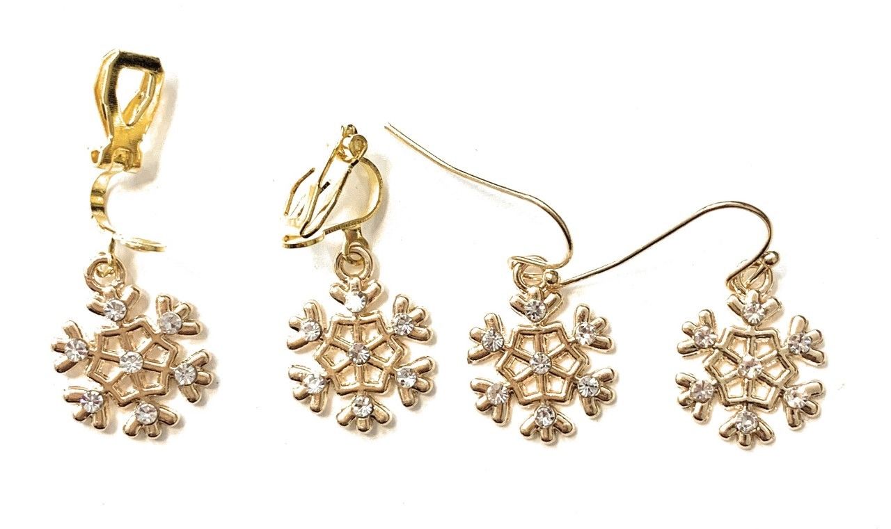 9 Pair Christmas Earrings Set - Holiday Themed Dangle