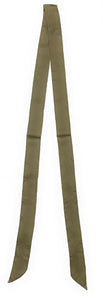 Women Skinny Scarf Satin Faux Silk Long Slim Ribbon Thin Fashion Ladies Scarves[Khaki Green]