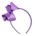 Lilac Purple Big Hair Bows for Adults Girls Children School on Headband
