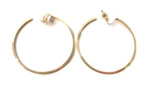 6cm Women's Fashion Hoop Gold CLIP ON Hoops Earrings Medium Size Non Pierced Copper…